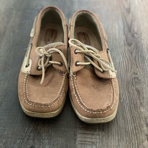 Sperry Brown and Cream Men's Boat Shoes
